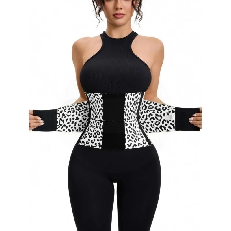 Leopard Print Waist Trainer for Women Tummy Control