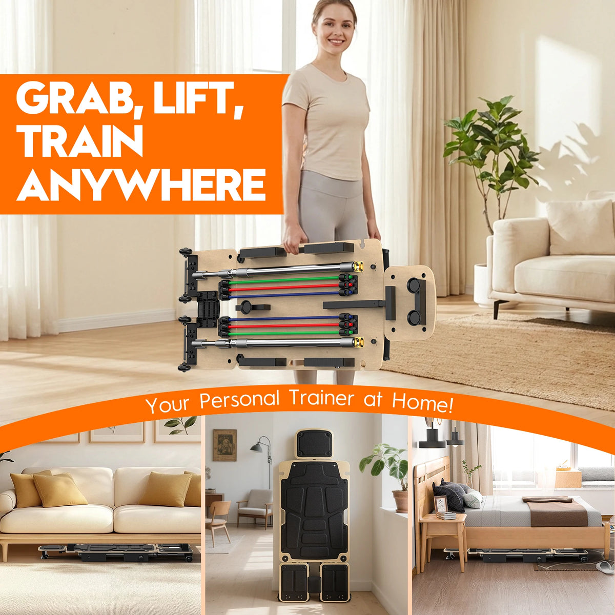 Five In One Pilates Reformer Home Training Board