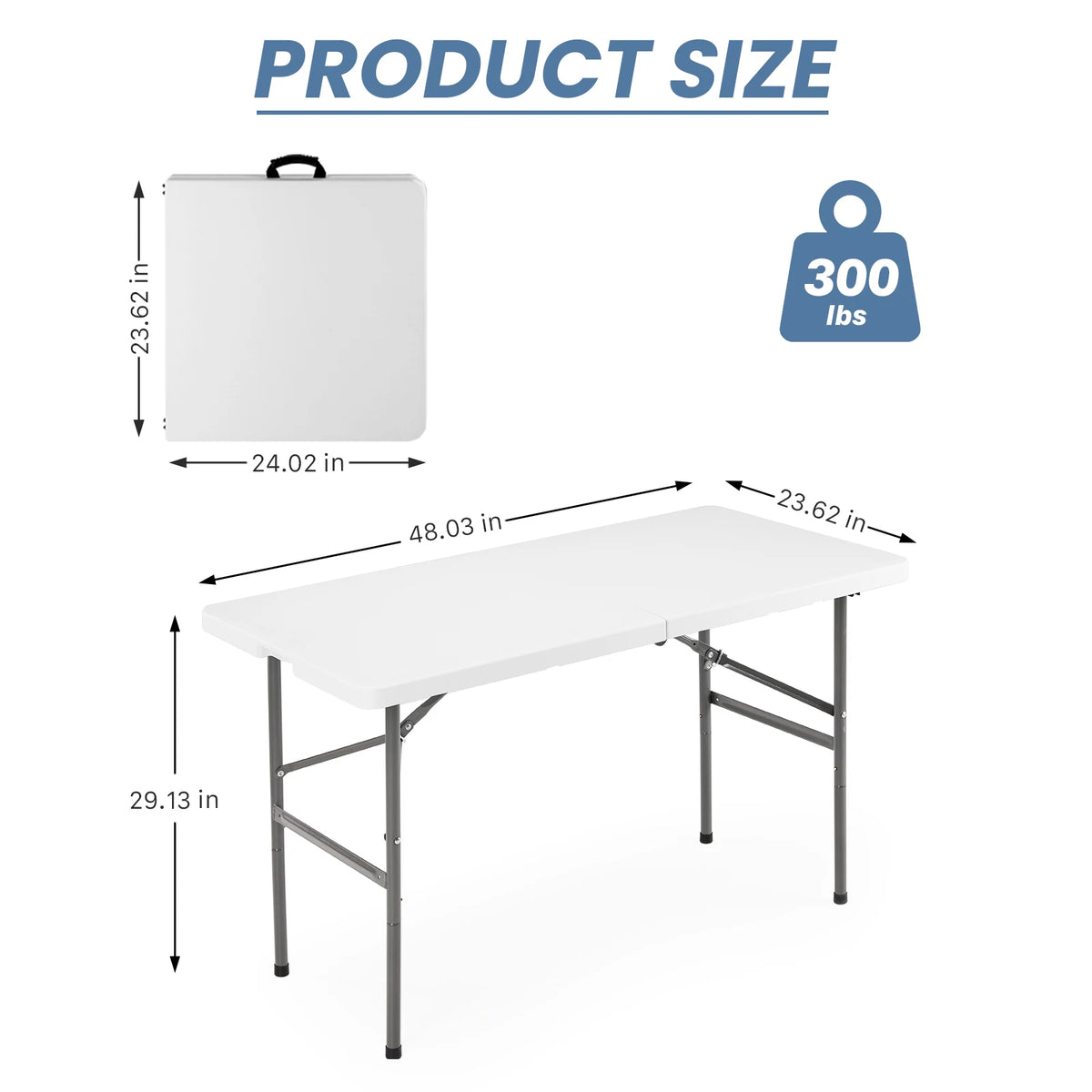 JHK Portable Folding Outdoor Camping Heavy Duty Table