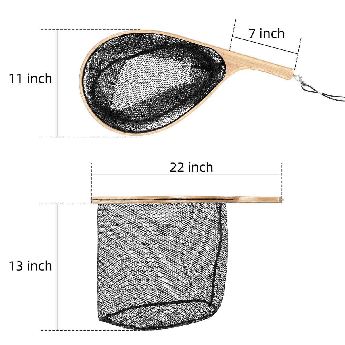 HiMISS Trout Landing Net for Fly Fishing
