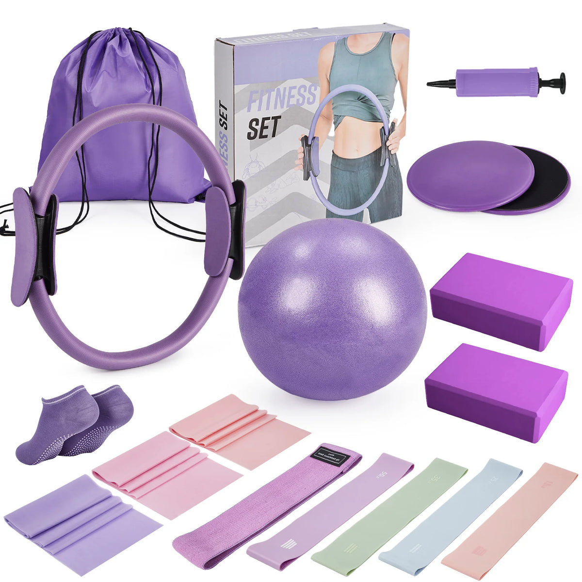 GAOMON 17-In-1 Pilates Ring Workout Kit