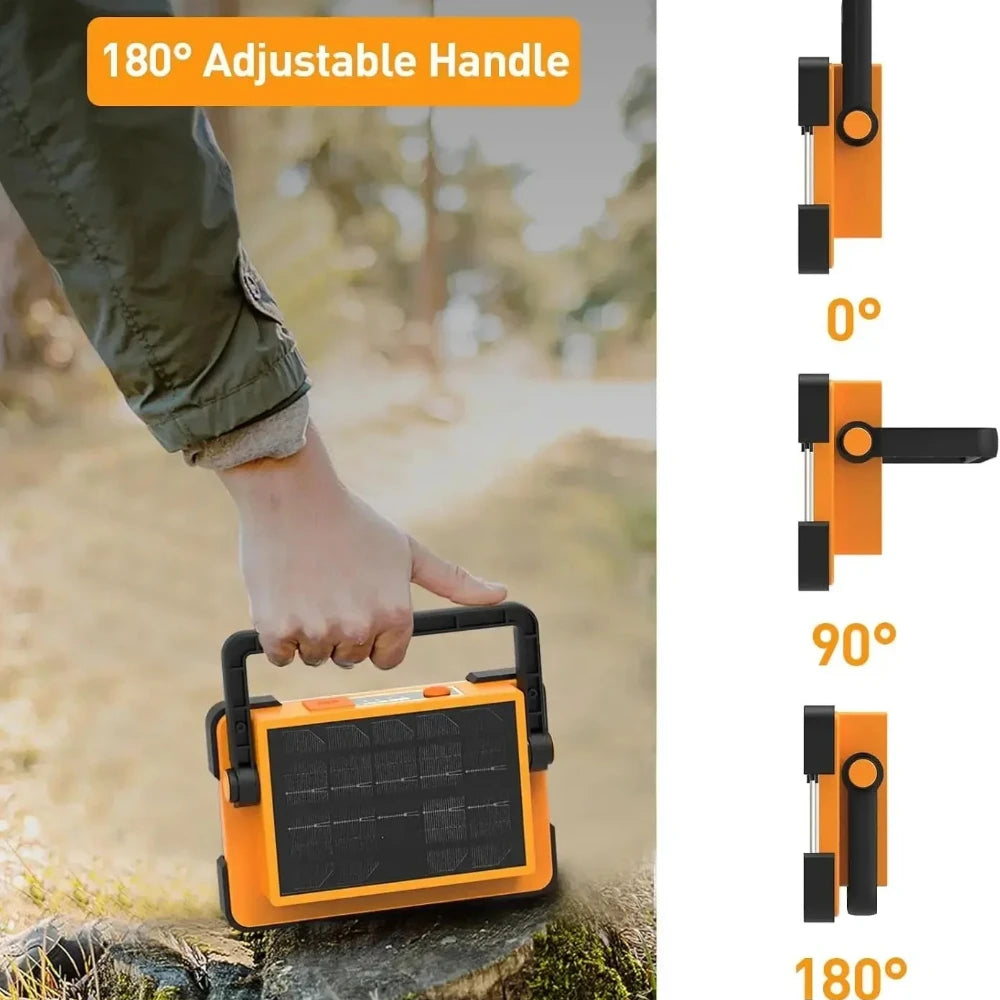 LED BARZ Portable Solar Rechargeable Floodlight