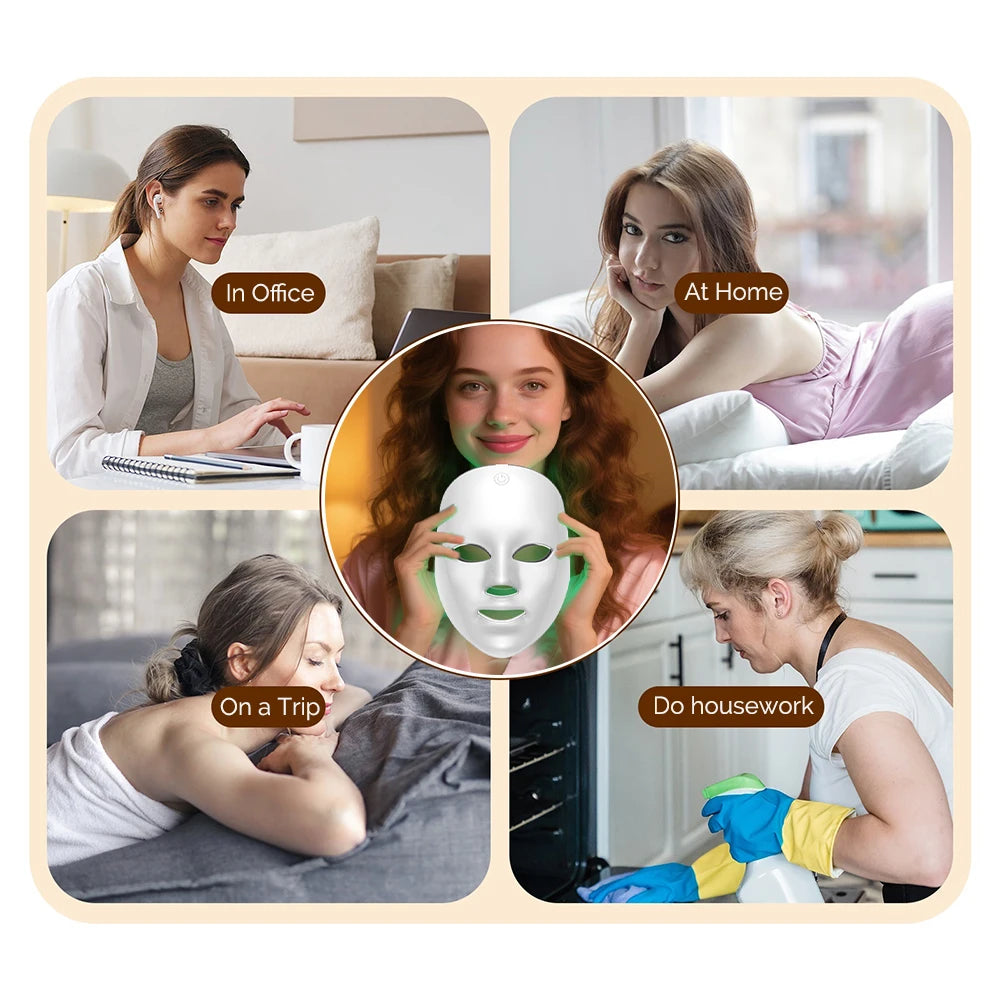 Foreverlily LED Face Mask For Skin Rejuvenation