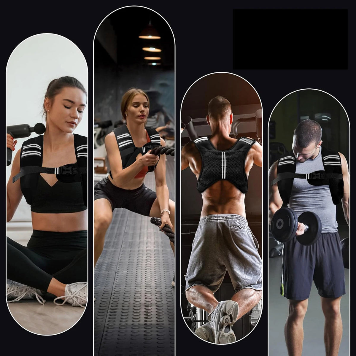 Iron Pellets Weighted Vest Reflective Stripe Running