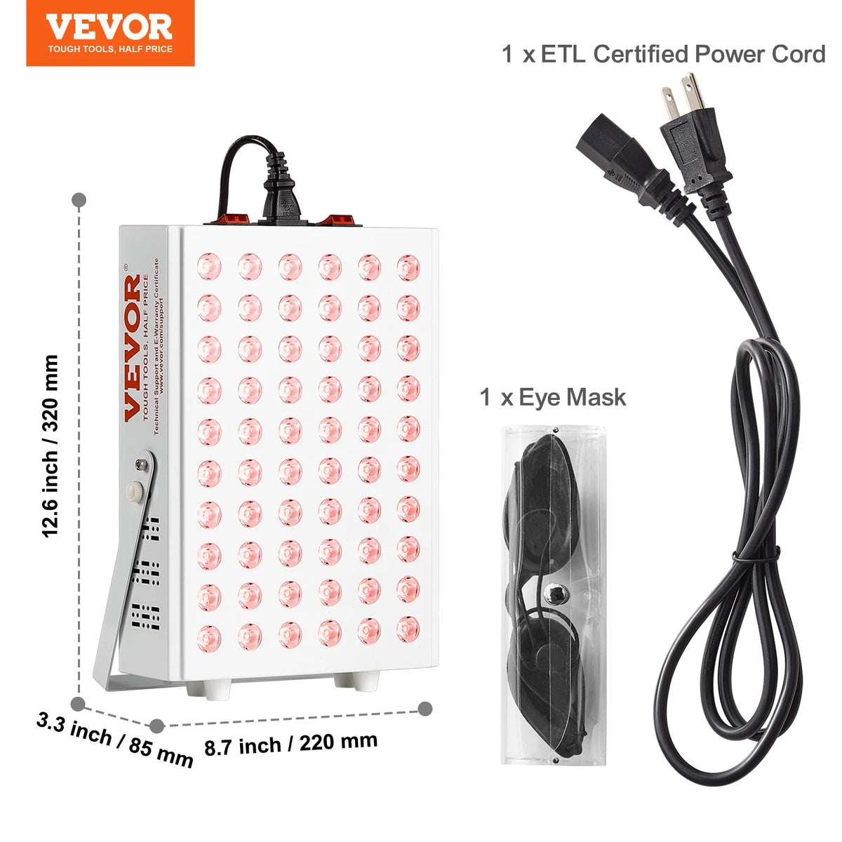 SucceBuy Dual Chip Red Light Therapy Panel 660nm 850nm 120W