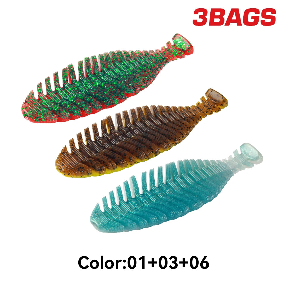Kingdom PVC Soft Shad Swimbait For Pike Bass Fishing