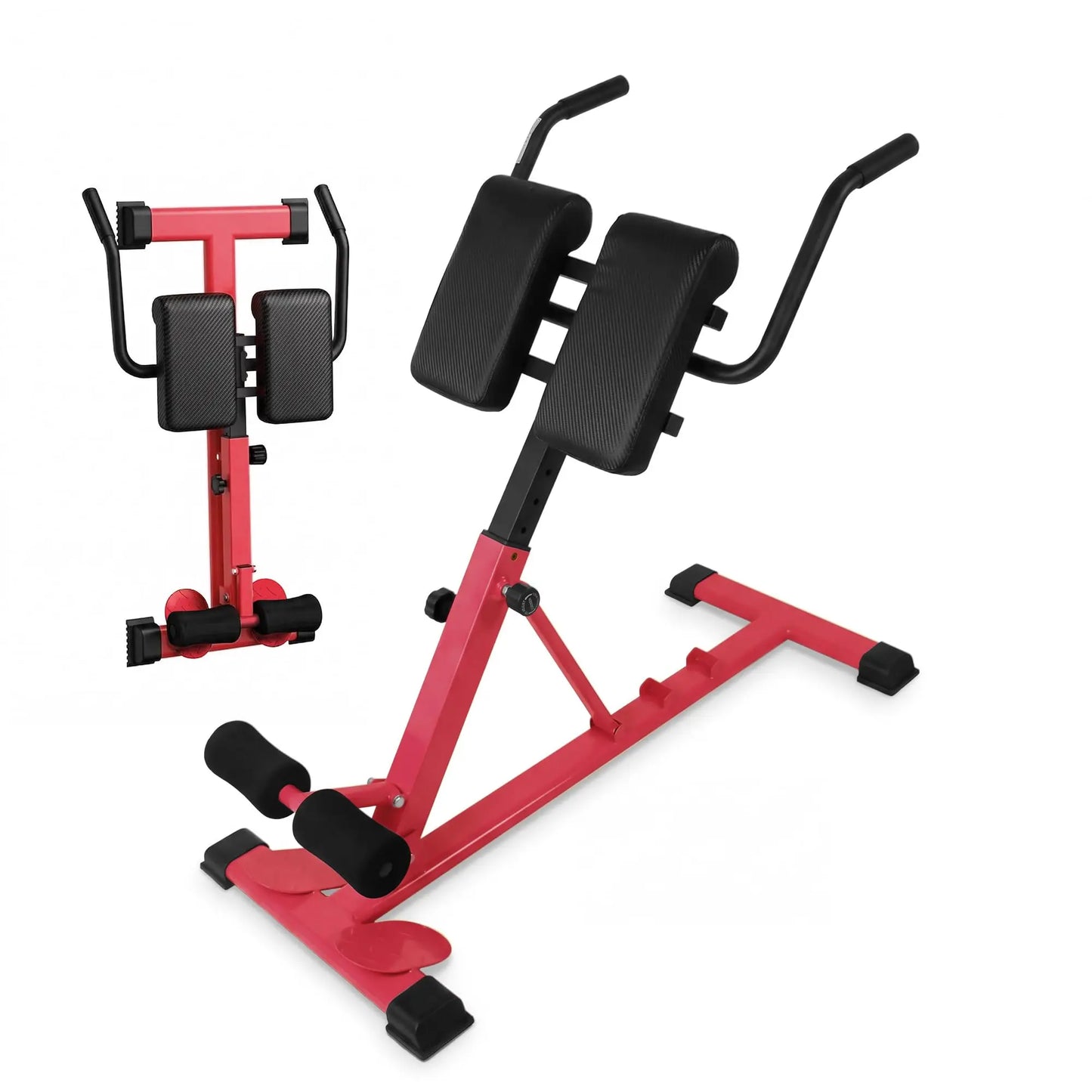 Roman Chair Hyperextension Bench For Home Gym, 330 lb Capacity Adjustable Back Extension Machine For Glutes Abs Core Hamstrings