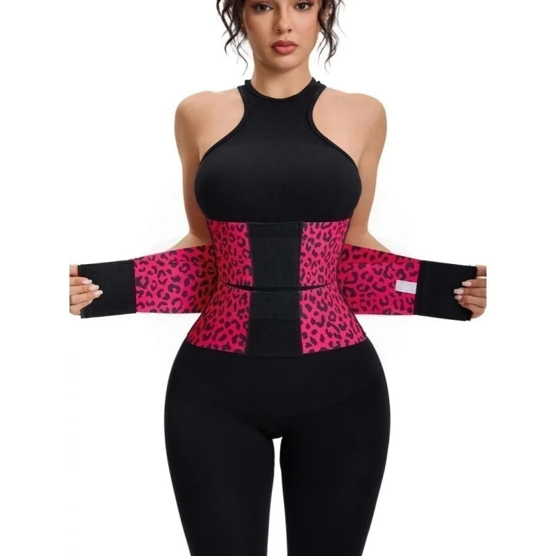 Leopard Print Waist Trainer for Women Tummy Control