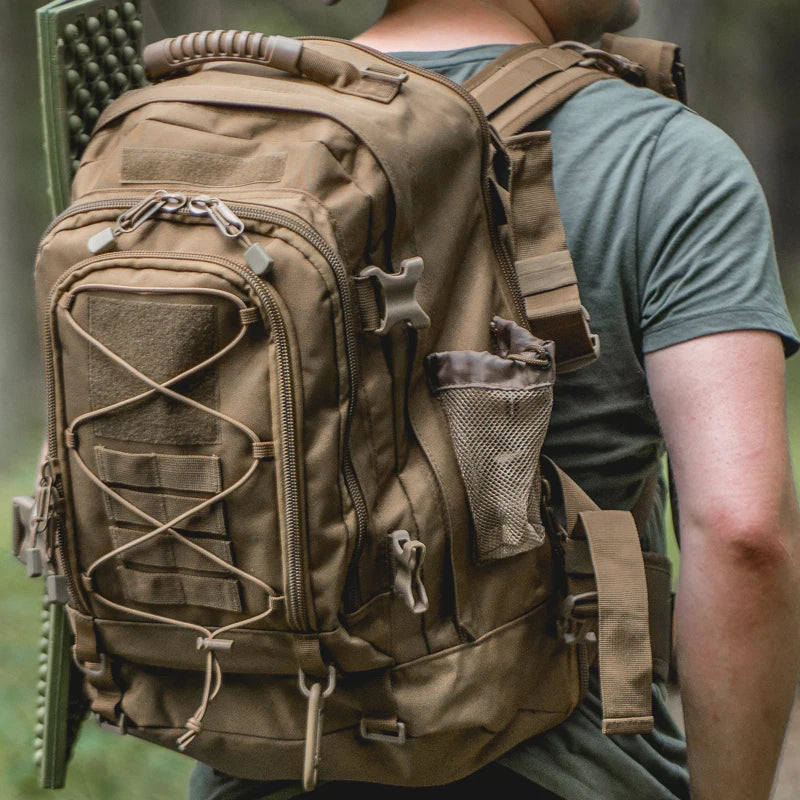 LQARMY Tactical Backpack Outdoor Hiking Camping Rucksack
