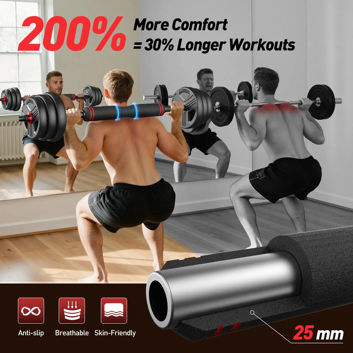 FED Fitness 5-in-1 Adjustable Dumbbell Set