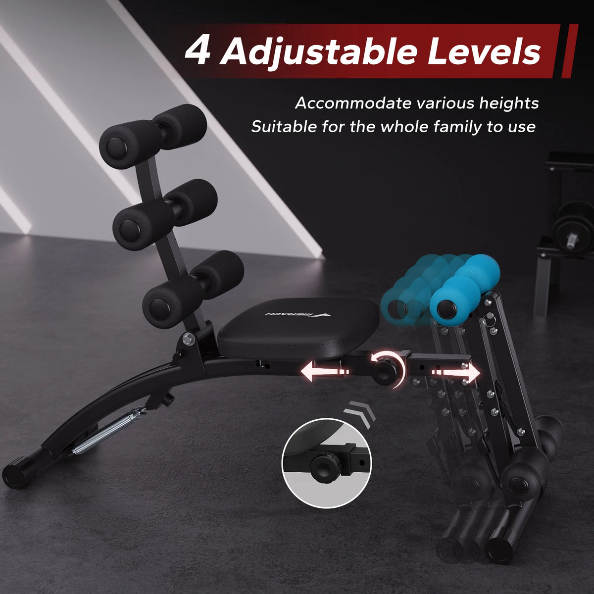 Merach Ab Machine Multi-Functional Sit Up Bench