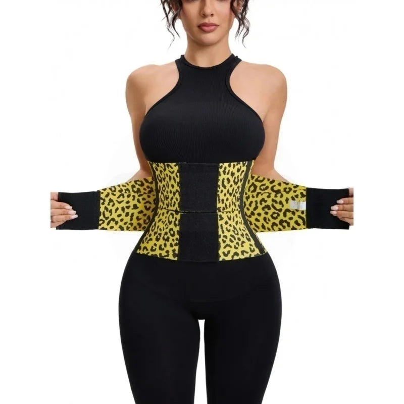 Leopard Print Waist Trainer for Women Tummy Control