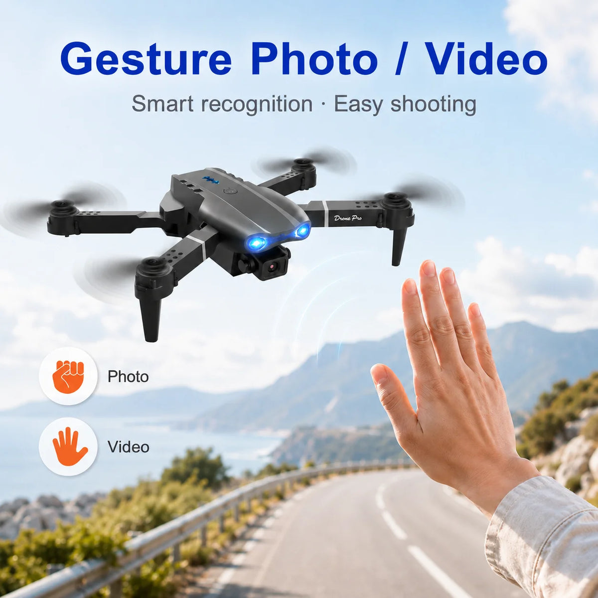 ZNLYRION Dual Camera FPV Drone With Optical Flow