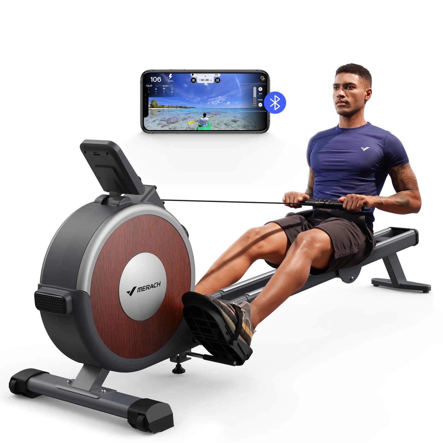 Merach Magnetic Rowing Machine 16 Levels Home Fitness