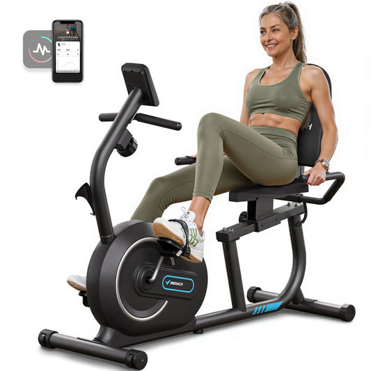 Merach Foldable Recumbent Exercise Bike