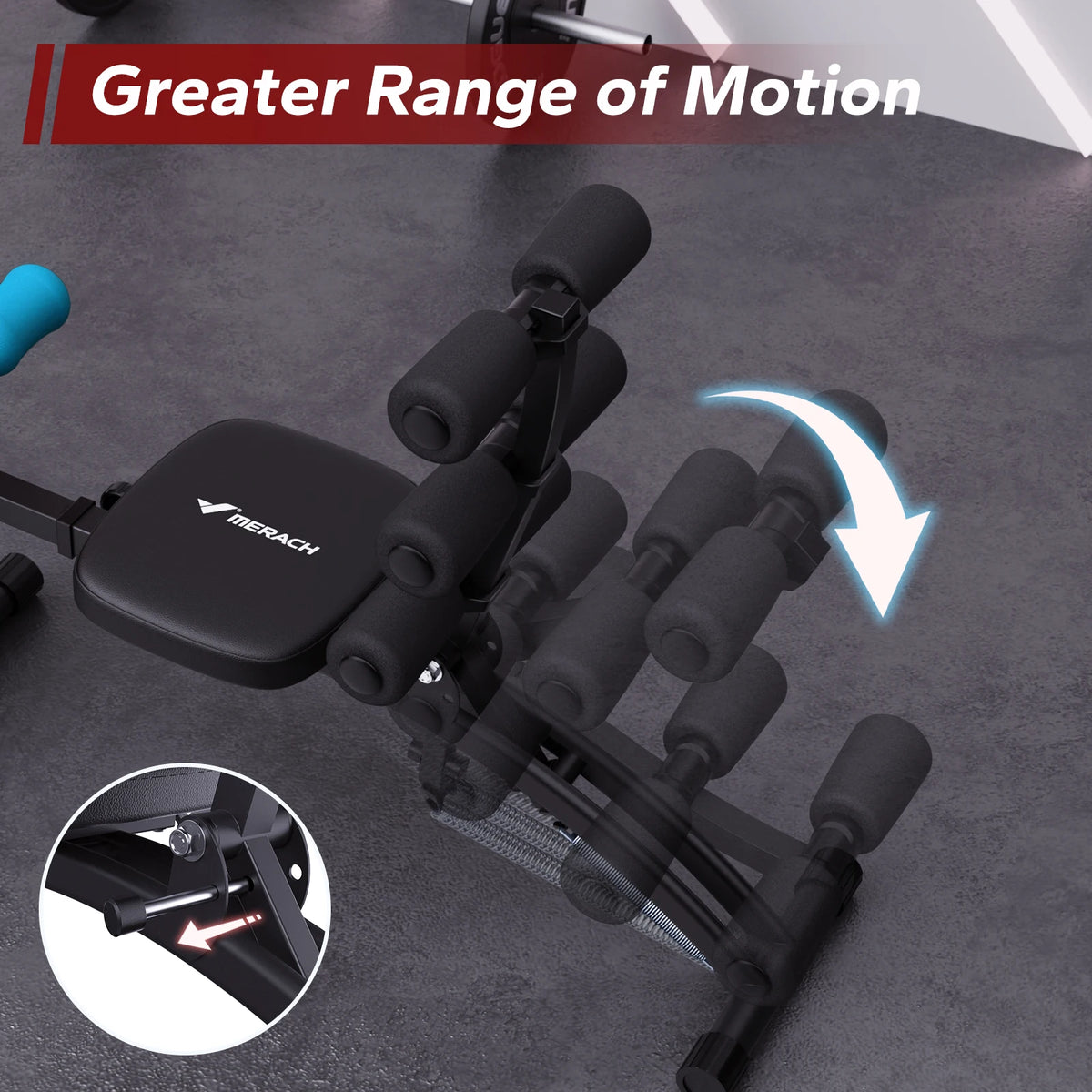 Merach Ab Machine Multi-Functional Sit Up Bench
