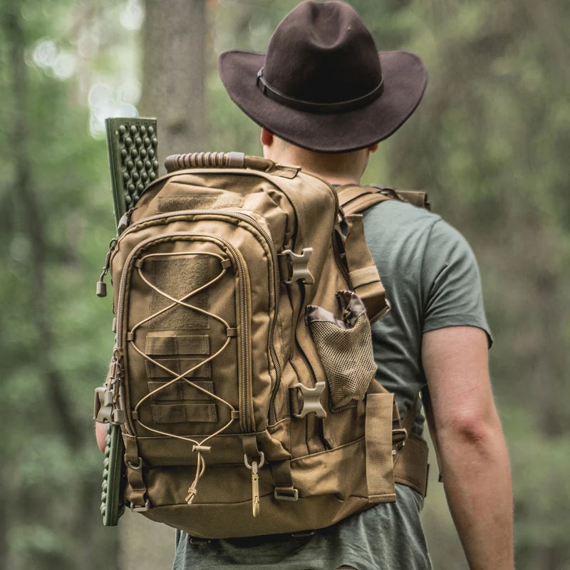 LQARMY Tactical Backpack Outdoor Hiking Camping Rucksack