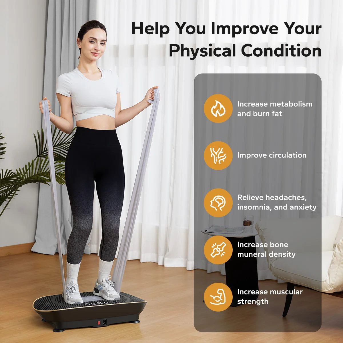 MERACH Whole Body Vibration Plate Exercise Machine