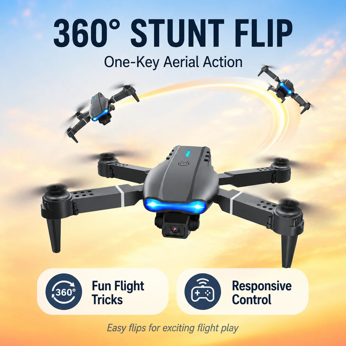 ZNLYRION Dual Camera FPV Drone With Optical Flow