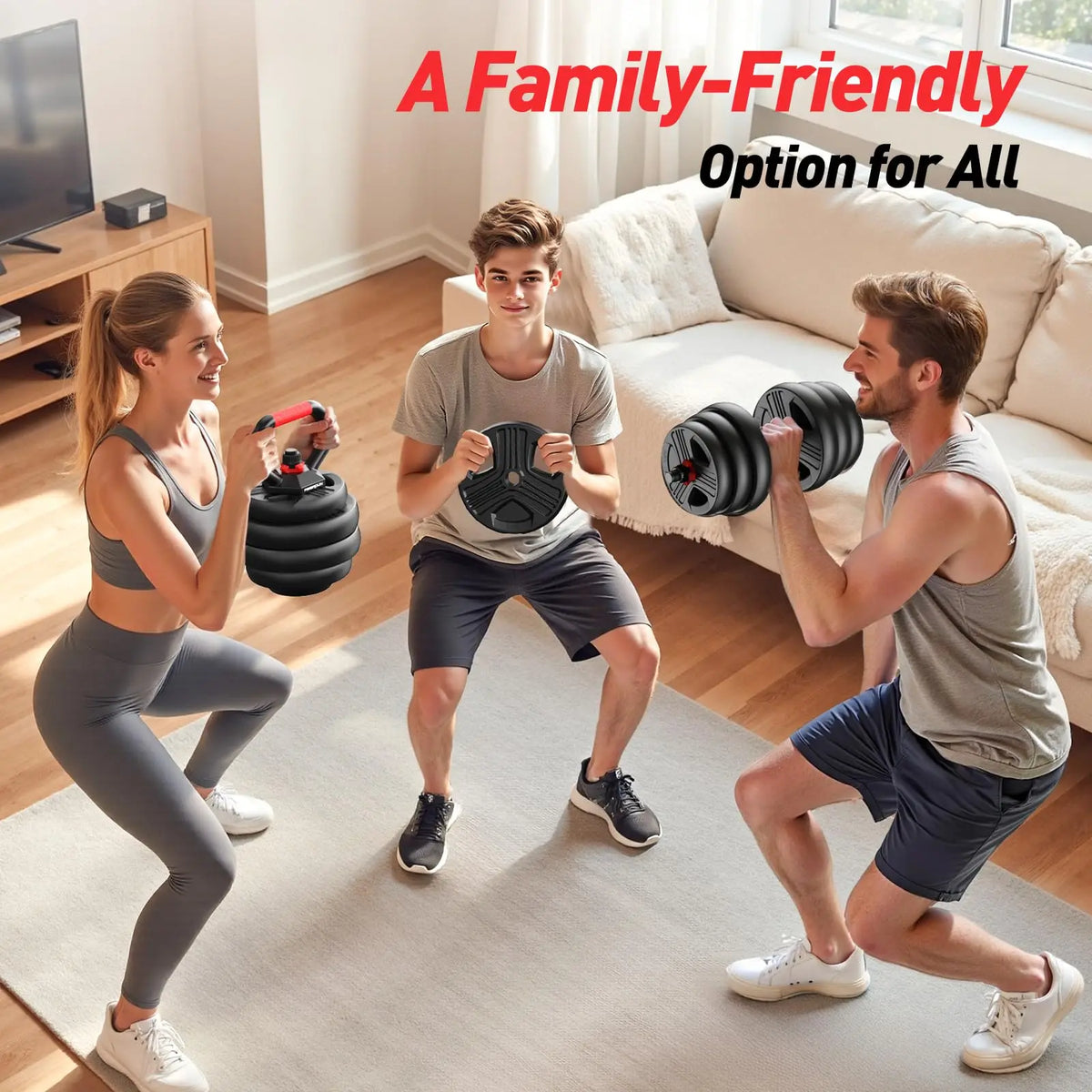 FED Fitness 5-in-1 Adjustable Dumbbell Set