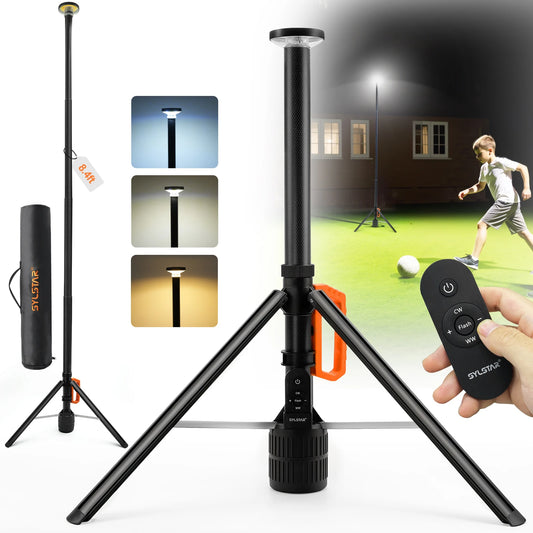 Remote Rechargeable LED Work Light Telescopic 3000LM