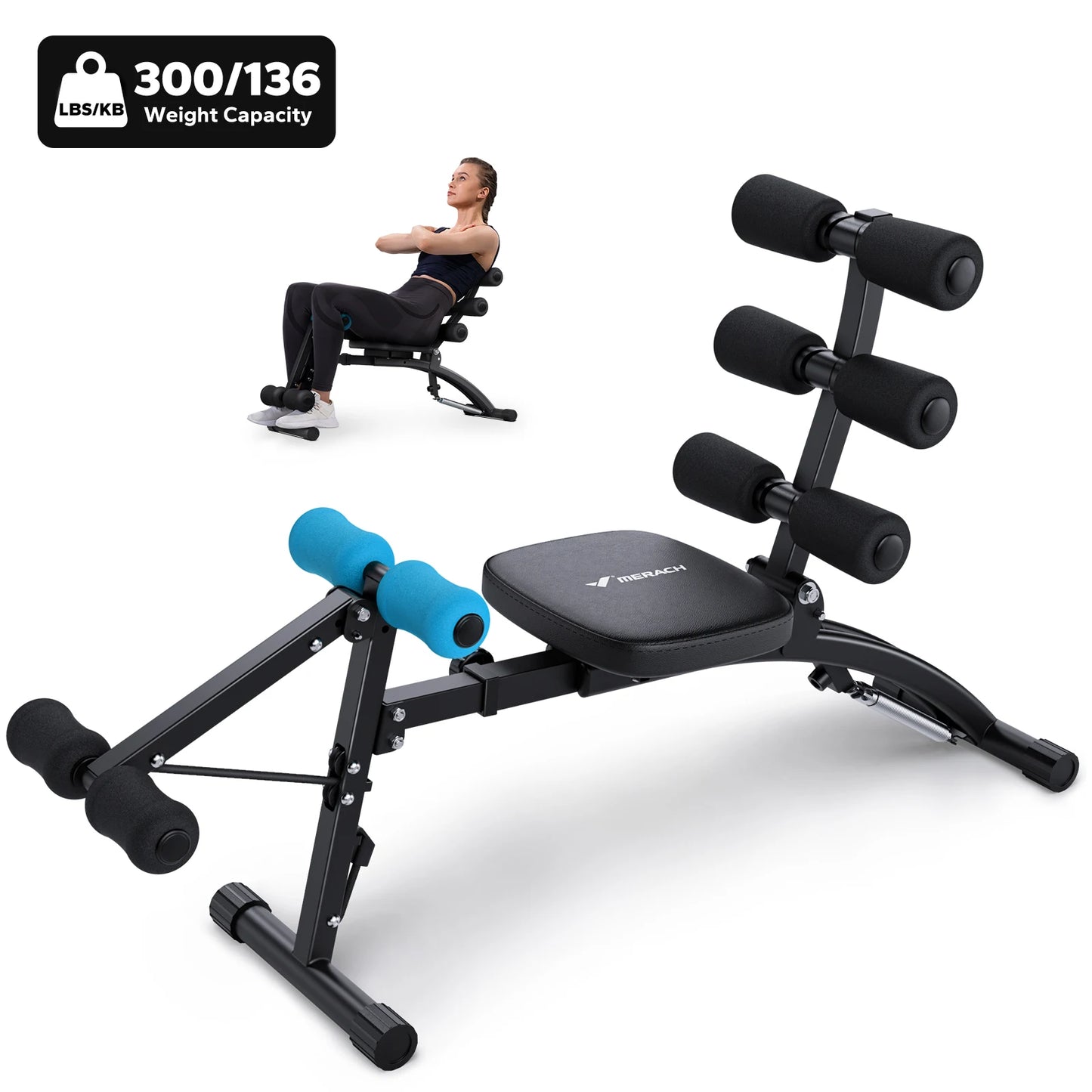 Merach Ab Machine Multi-Functional Sit Up Bench