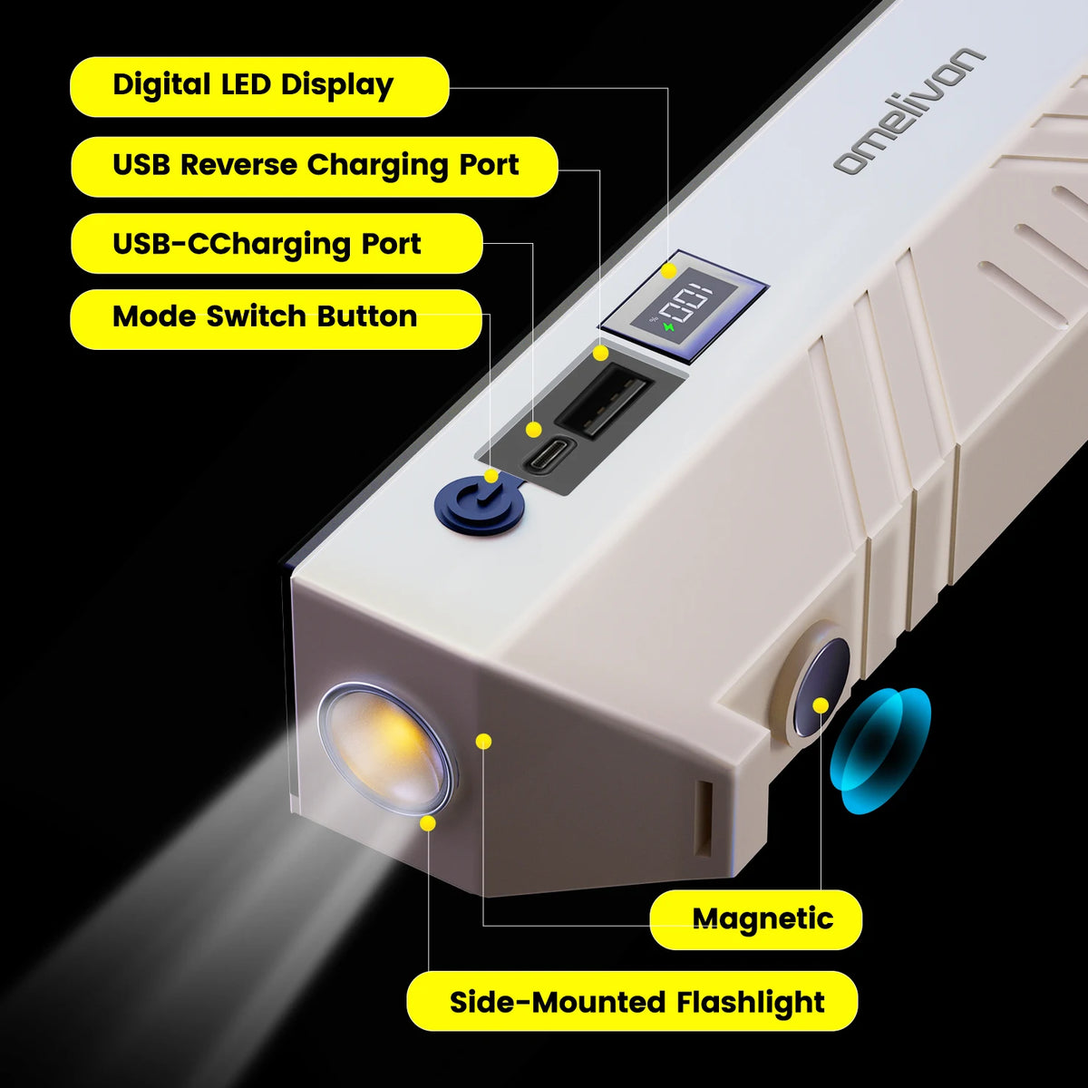 Rechargeable LED Camping Lantern With Hanging Hook