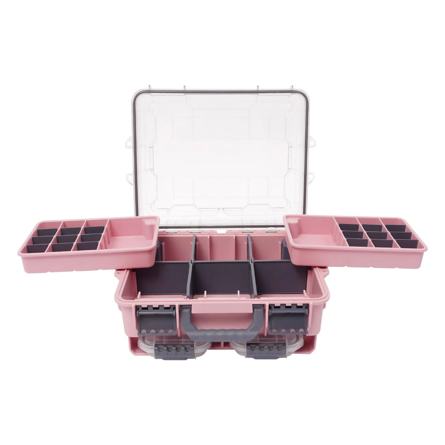 Fishing Tackle Box Multi Layer Organizer Removable Slots