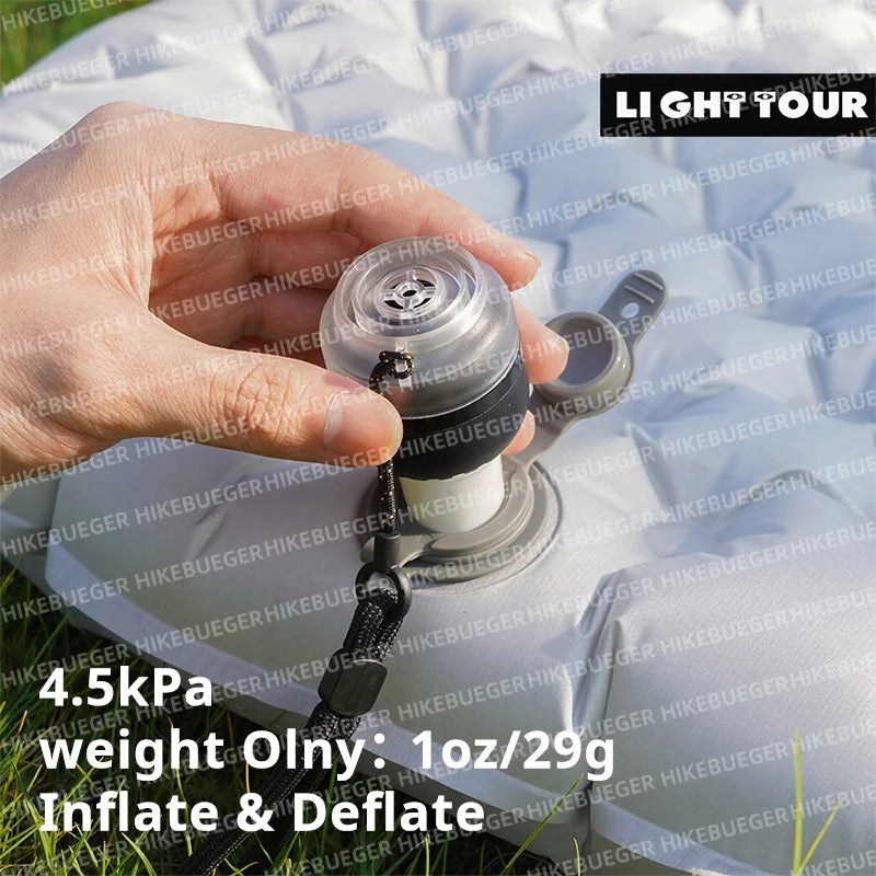 HIKEBURGER Camping Sleeping Pad Inflator and Deflator Pump
