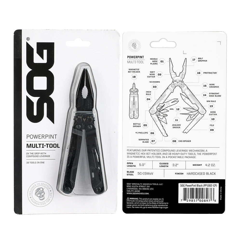 SOG PowerPint 18 in 1 Mini Multi Tool