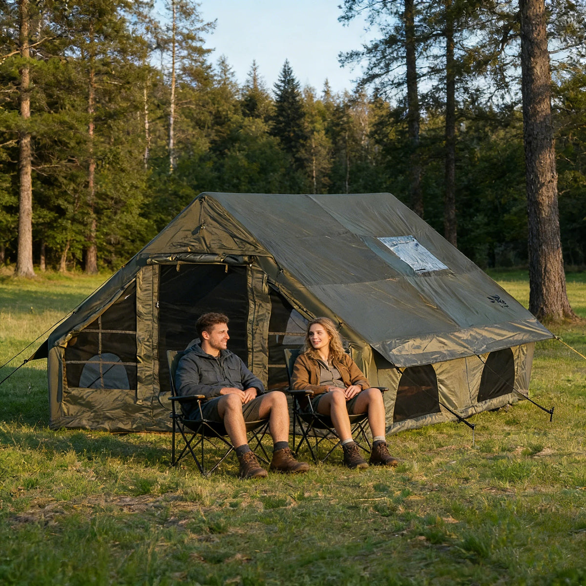 Pakicetus Inflatable Glamping Tent Weatherproof Family Tent