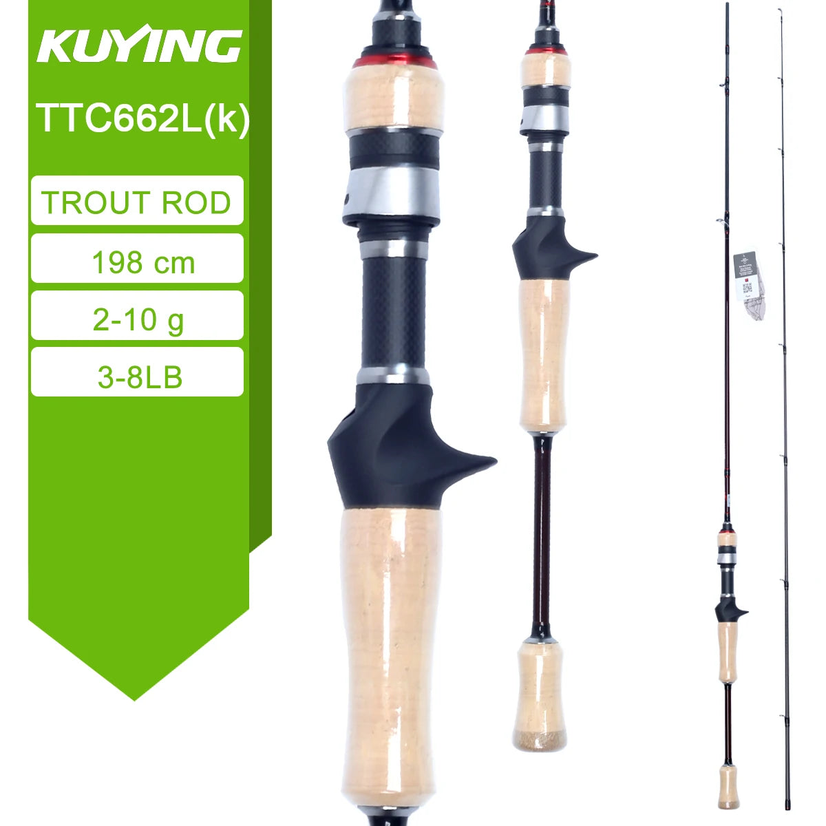 Kuying Teton Carbon Fishing Lure Rod