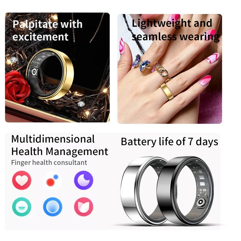R09 Smart Ring Health Monitor 5ATM Waterproof