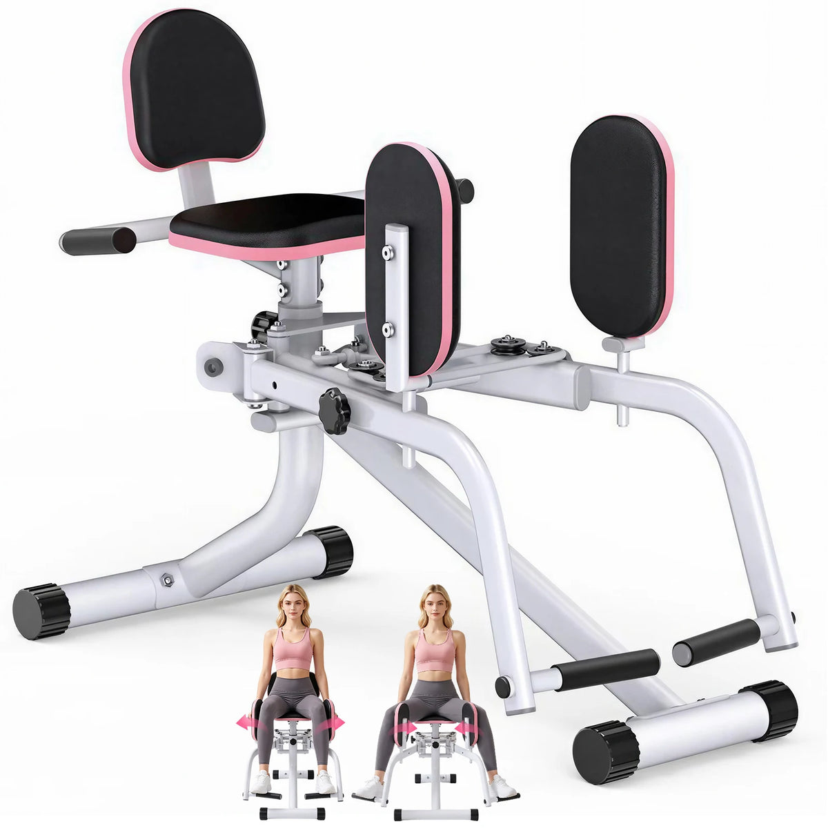 Foldable Dual Motion Hip and Thigh Trainer Machine