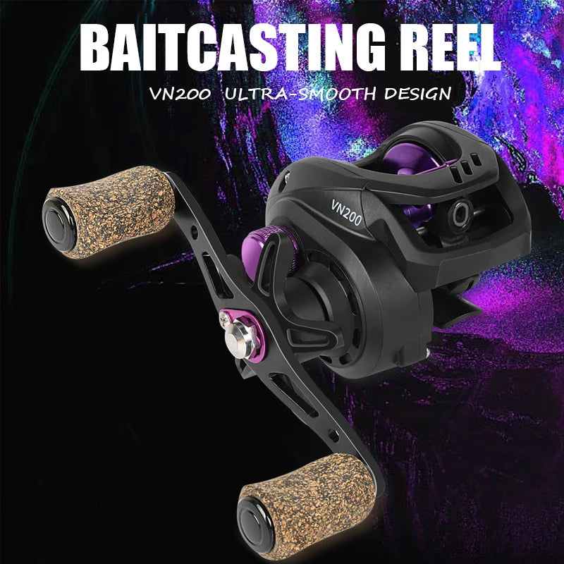 Billings Smooth Baitcasting Fishing Reel for Freshwater and Saltwater