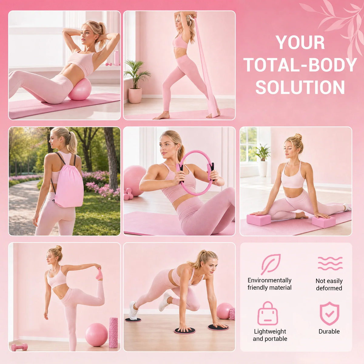 GAOMON 17-In-1 Pilates Ring Workout Kit