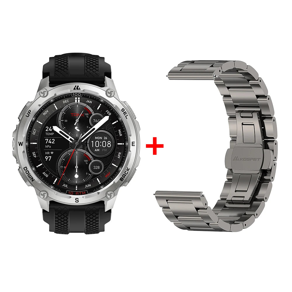 KOSPET Tank T4 GPS Smartwatch With Waterproof Design