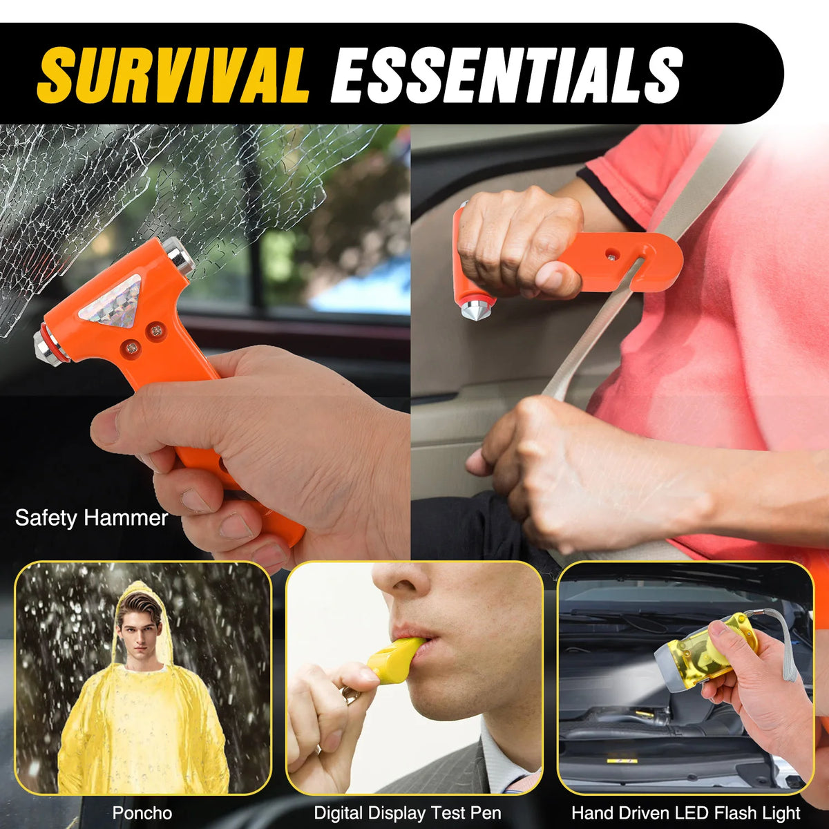 Nilight Car Emergency Roadside Safety Kit