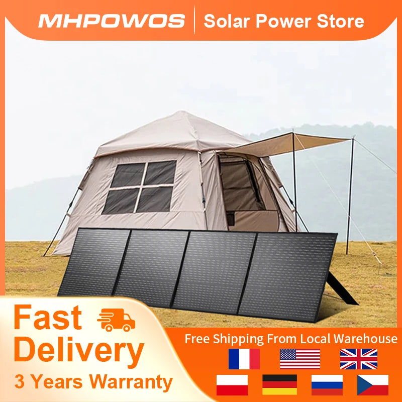 MHPOWOS 220W Foldable Solar Panel For Power Station