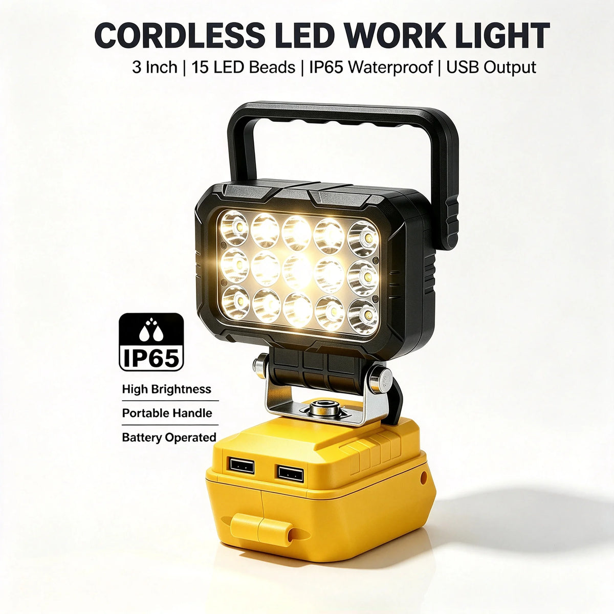 L1NXIXI Cordless LED Work Light for DeWalt Batteries