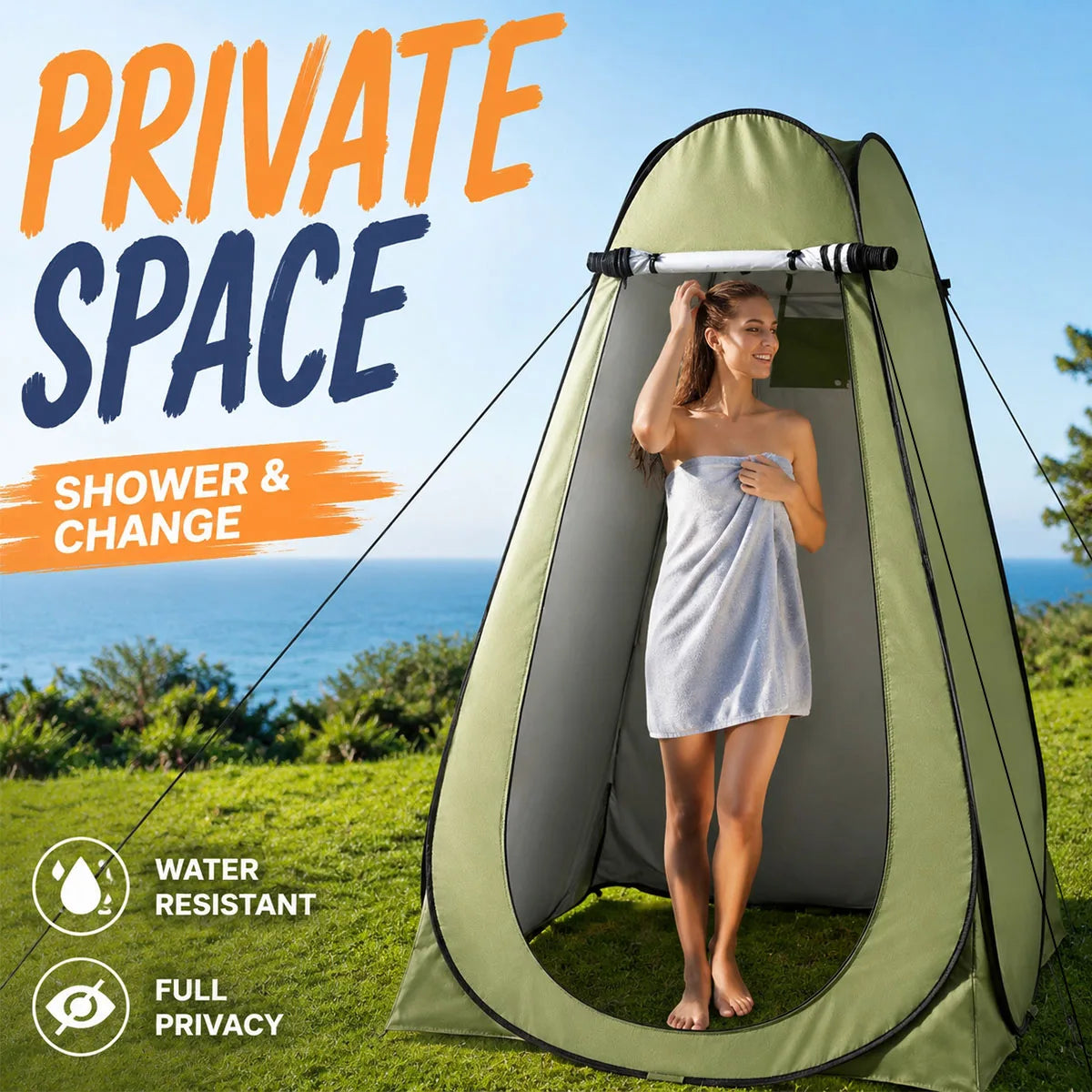 Instant Pop Up Privacy Shower Tent For Outdoor Camping