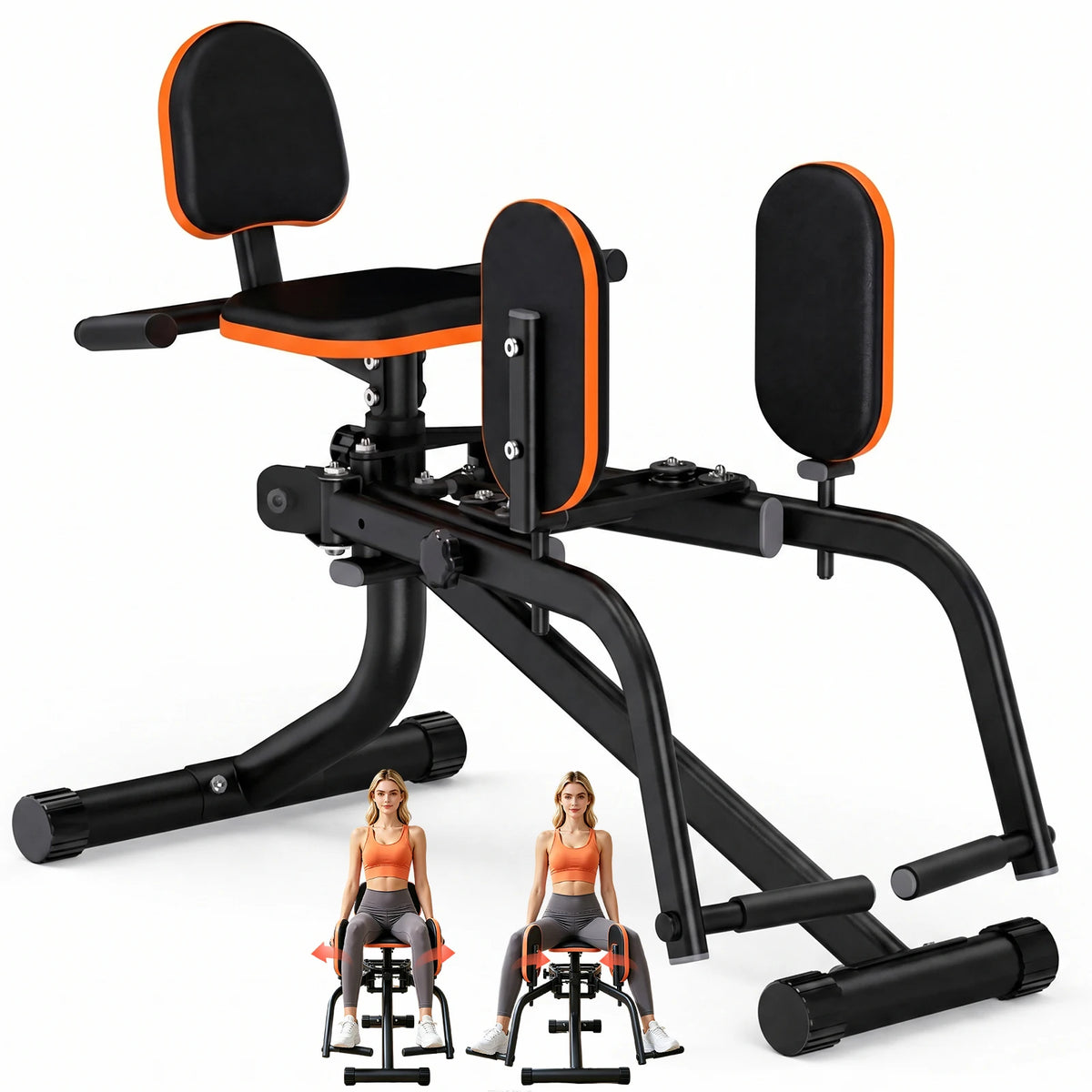 Foldable Dual Motion Hip and Thigh Trainer Machine