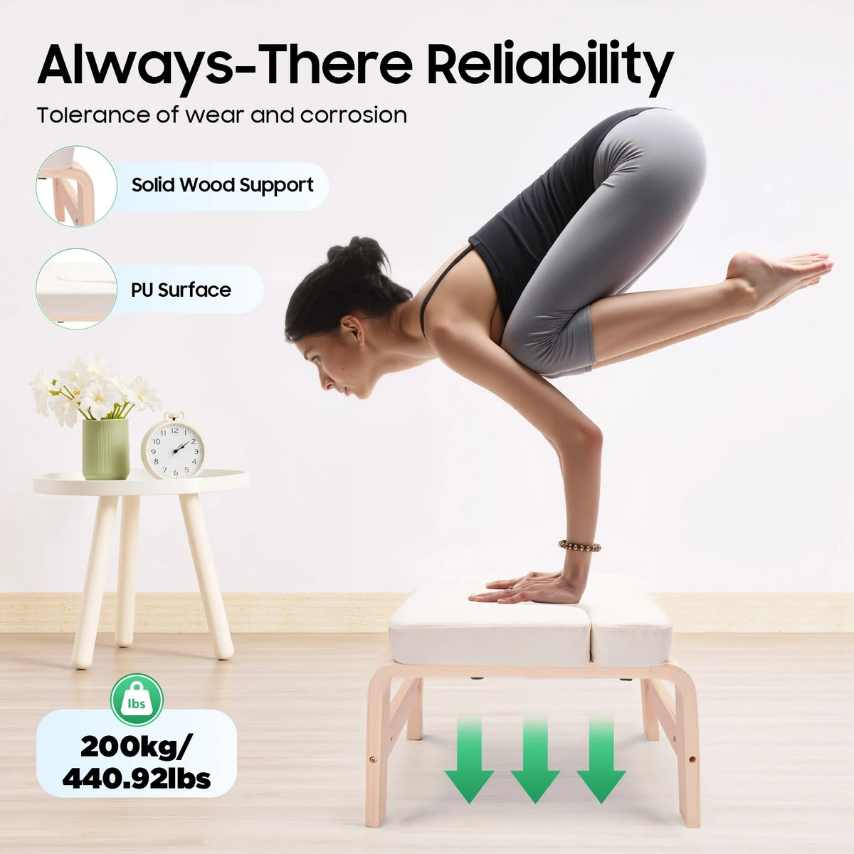 Yoga Headstand Bench Inversion Stool For Home Gym