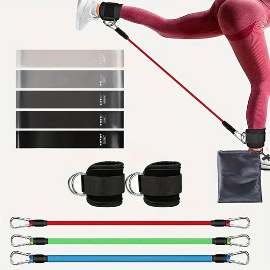 Home Gym Leg And Hip Toning System With Resistance Bands