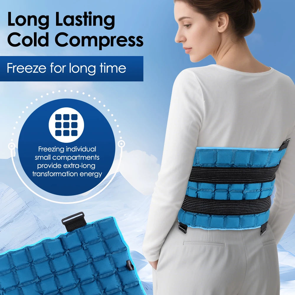 PASTSKY Reusable Hot Cold Wrap With Self-Absorbing Pad