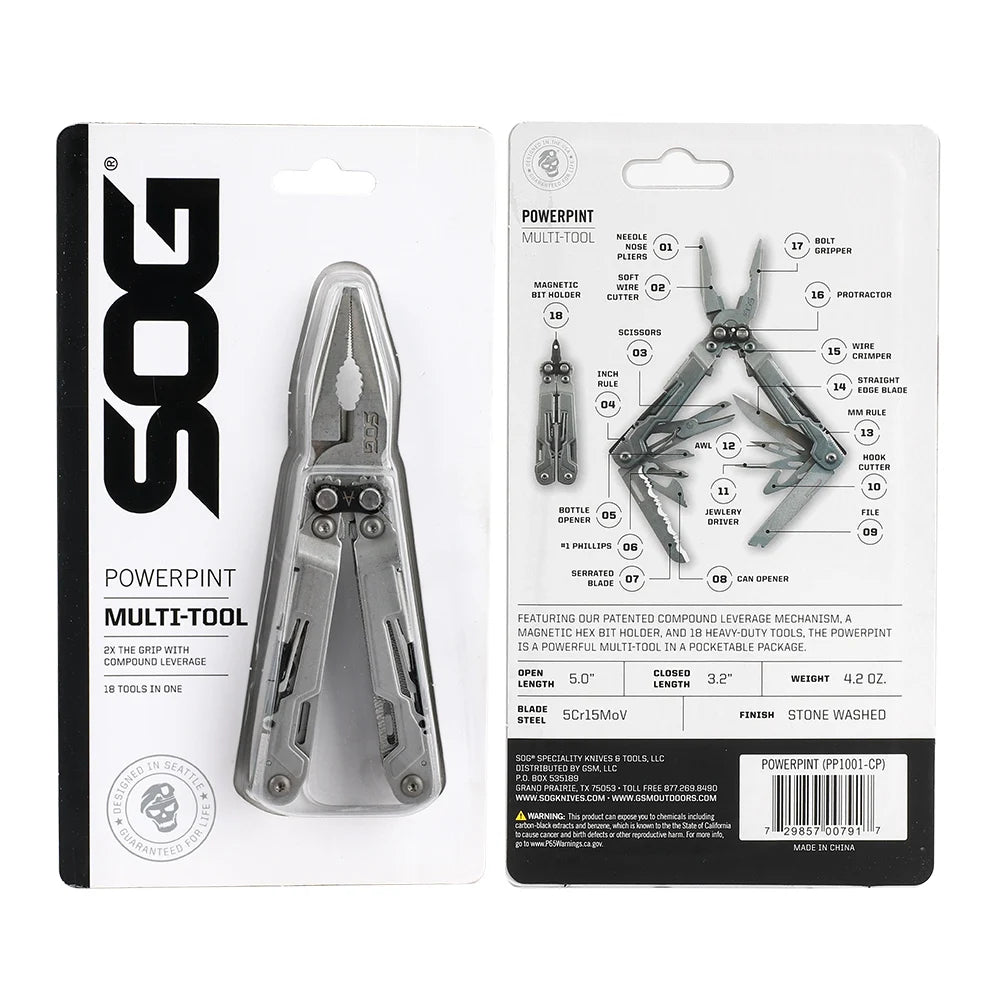 SOG PowerPint 18 in 1 Mini Multi Tool