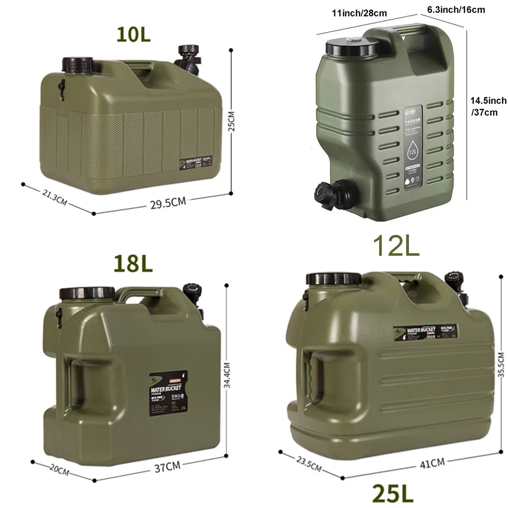 Foldable Camping Water Carrier With Spigot