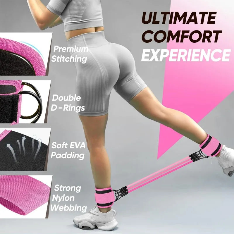 Ankle Resistance Bands for Glute and Leg Workouts