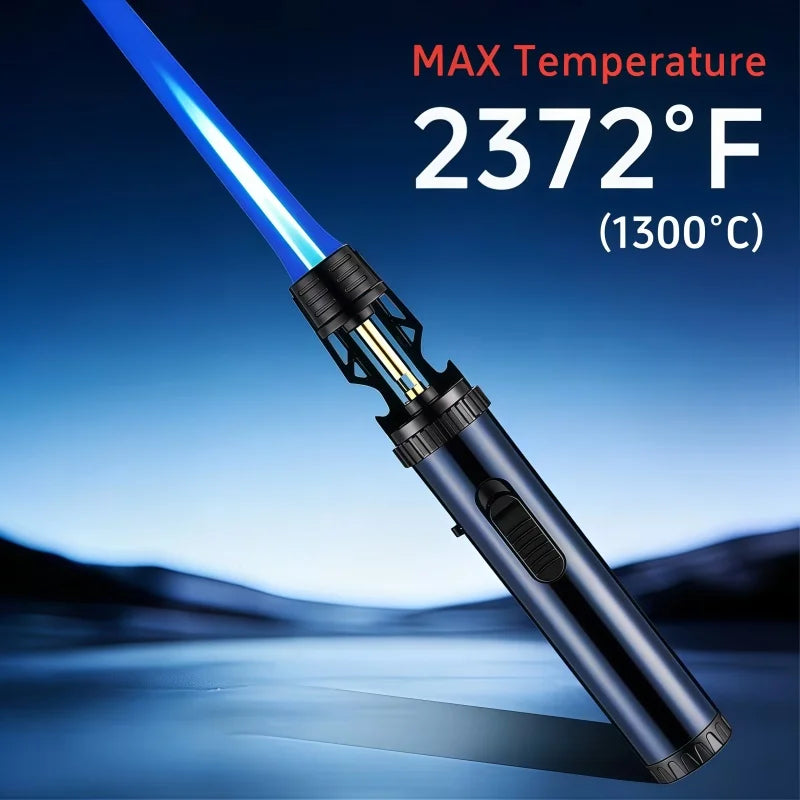 Refillable Butane Kitchen Torch With Adjustable Safety Flame