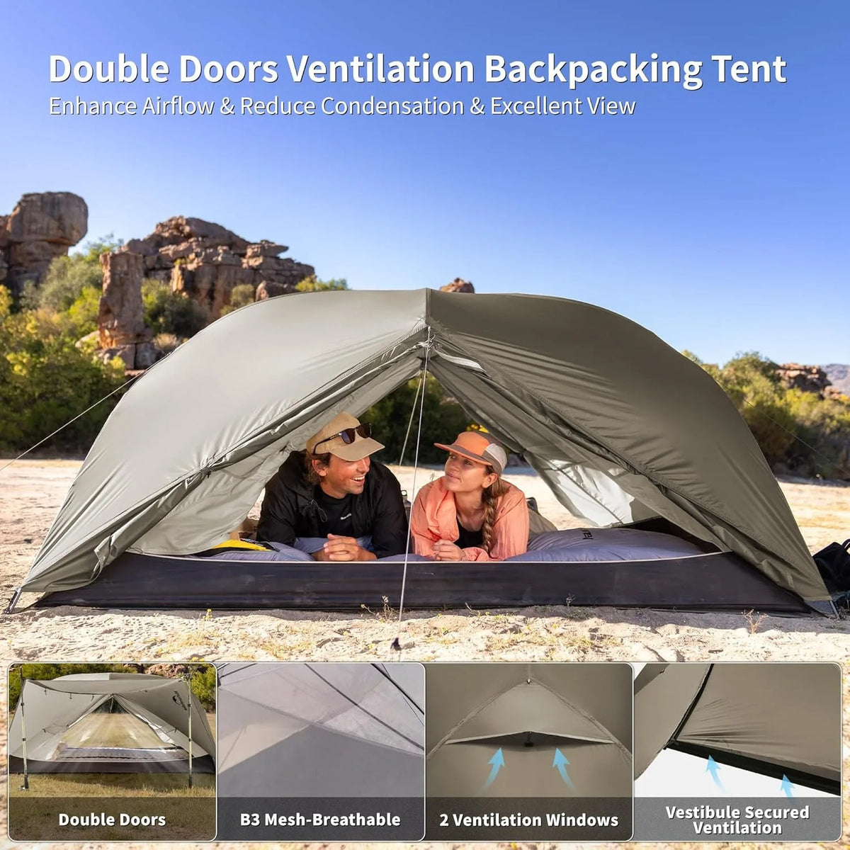 Naturehike Mongar PRO Double Layer Ultralight Camping Tent